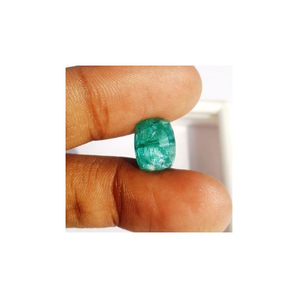 4.74 Carats Natural Zambian Emerald 11.41 x 8.99 x 5.88 mm