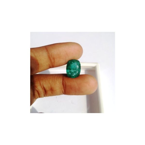 6.95 Carats Natural Zambian Emerald 13.20 x 10.30 x 6.76 mm