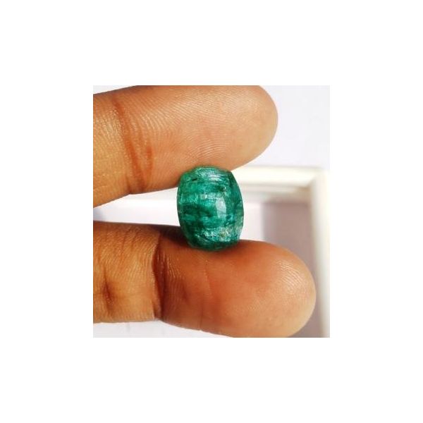 6.95 Carats Natural Zambian Emerald 13.20 x 10.30 x 6.76 mm