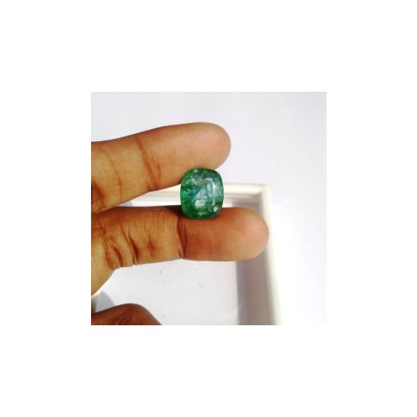 8.06 Carats Natural Zambian Emerald 14.03 x 12.46 x 5.97 mm