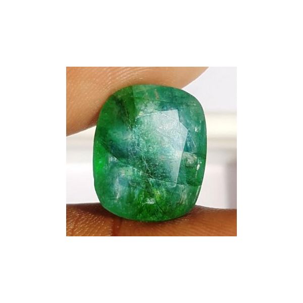 8.66 Carats Natural Zambian Emerald 14.32 x 12.70 x 6.63 mm