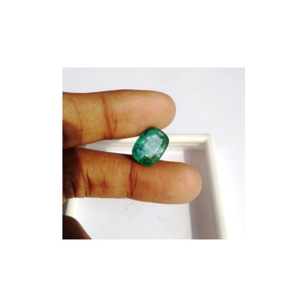 6.62 Carats Natural Zambian Emerald 13.41 x 10.37 x 5.90 mm