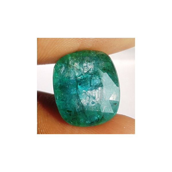 6.29 Carats Natural Zambian Emerald 12.76 x 10.97 x 6.10 mm
