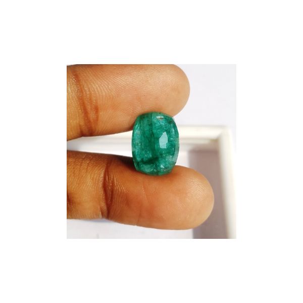 8.93 Carats Natural Zambian Emerald 14.25 x 10.72 x 7.53 mm