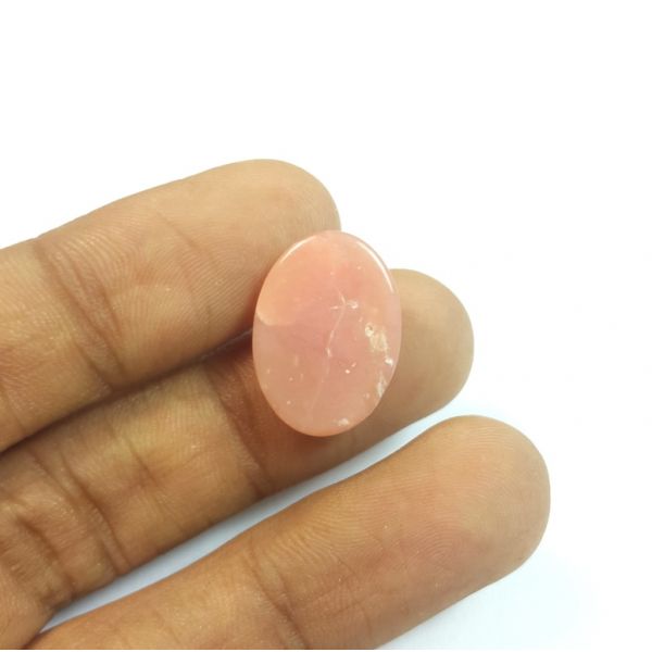 7.19 Carats Natural Pink Opal Oval Shaped 18.09x12.95x4.91 mm