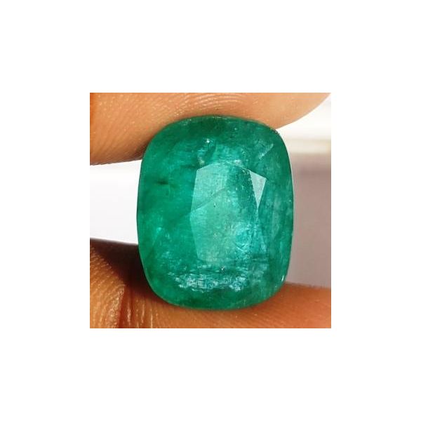 11.20 Carats Natural Zambian Emerald 15.42 x 12.61 x 7.61 mm