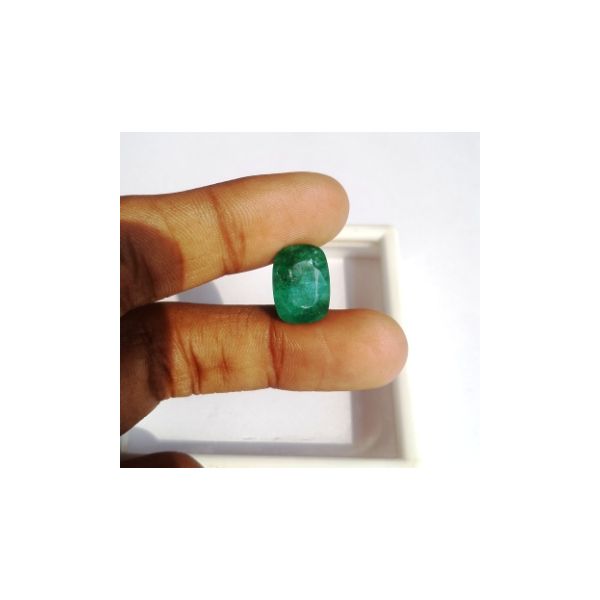 8.26 Carats Natural Zambian Emerald 14.27 x 10.38 x 6.72 mm
