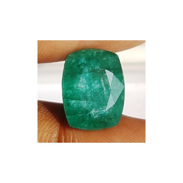 5.91 Carats Natural Zambian Emerald 12.15 x 9.37 x 6.48 mm