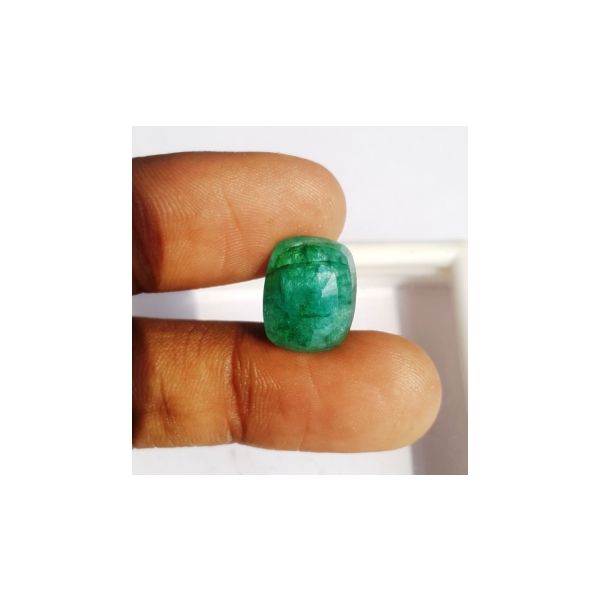 8.21 Carats Natural Zambian Emerald 13.94 x 11.37 x 6.68 mm