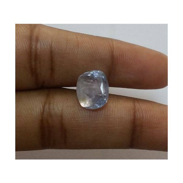 4.87 Carats Ceylon Blue Sapphire 10.15x8.63x6.01mm