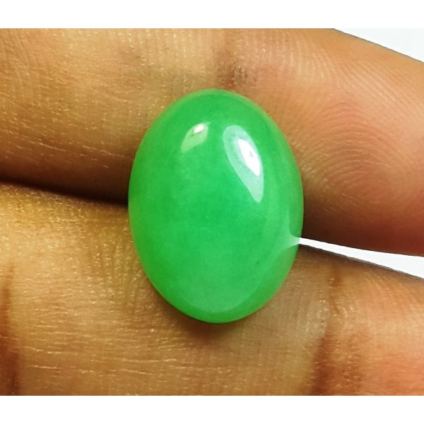 7.60  Carats jade oval Shaped 14.06x10.26x6.36 mm