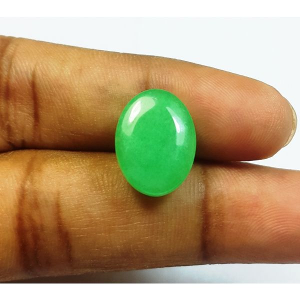 7.60  Carats jade oval Shaped 14.06x10.26x6.36 mm