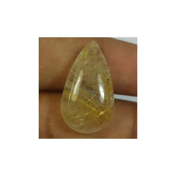 10.43  Golden Rutile Pear shaped 20.57x11.83x5.95mm