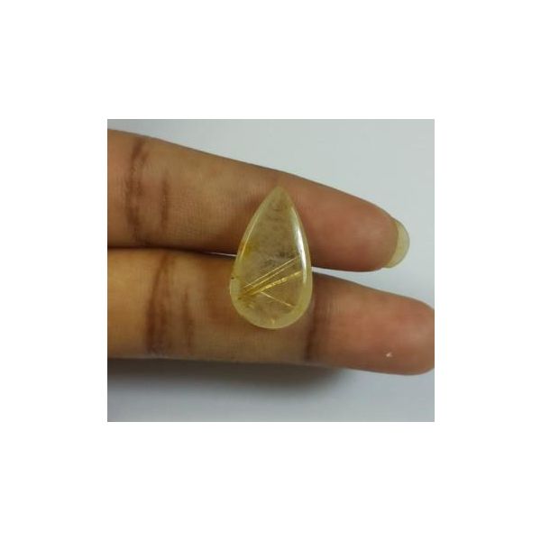 10.43  Golden Rutile Pear shaped 20.57x11.83x5.95mm