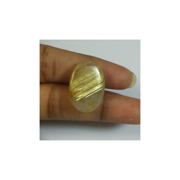 20.40  Golden Rutile Oval shaped 22.44x15.34x7.10mm