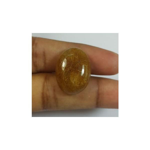 21.18  Golden Rutile Oval shaped 20.65x15.41x8.18mm