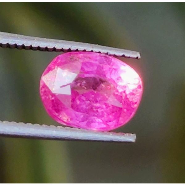 2.66 Carat Pinkish Red Sapphire Natural Ceylon Mines Gemstone