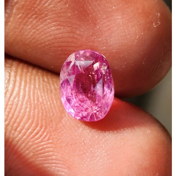 2.66 Carat Pinkish Red Sapphire Natural Ceylon Mines Gemstone