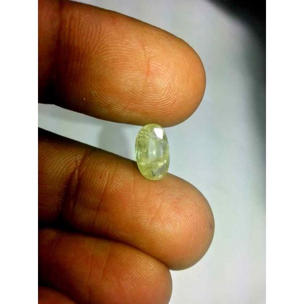 3.08 CT Ceylon Yellow Sapphire 100 % Natural Gemstone