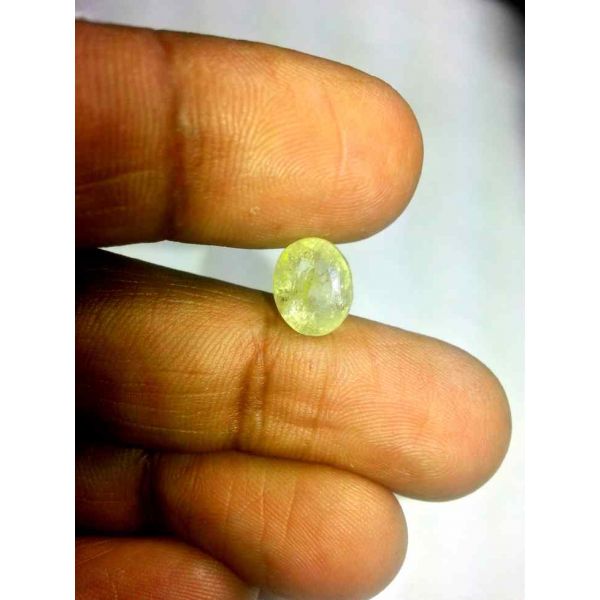 4.72 CT Ceylon Yellow Sapphire 100 % Natural Gemstone