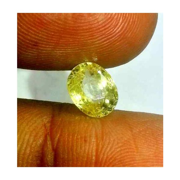 1.75 CT Ceylon Yellow Sapphire 100 % Natural Gemstone