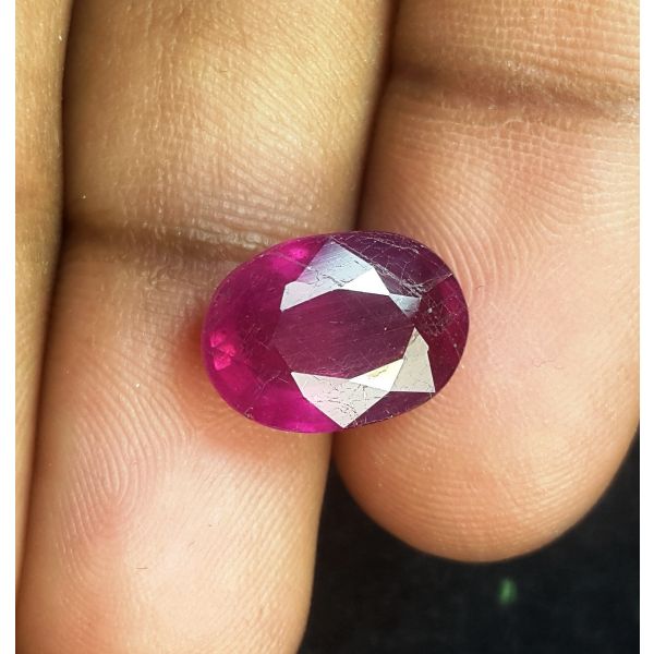 9.00 Carats Natural Pinkish Red Ruby 13.31 x 11.85 x 6.29 mm