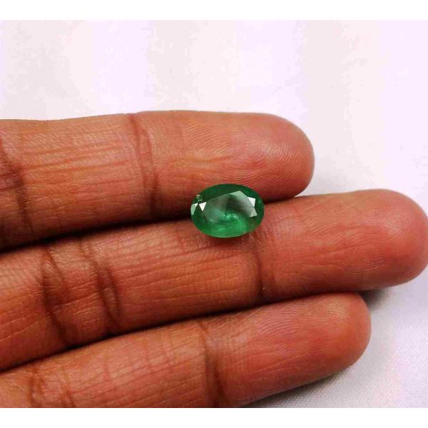 1.90 Carats Zambian Emerald 9.28 x 6.81 x 4.53 mm