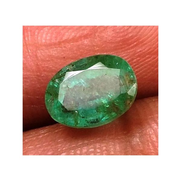 1.60 Carats Zambian Emerald 7.93 x 6.07 x 5.07 mm