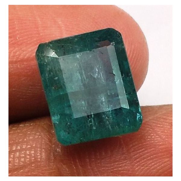 5.74 Carats Zambian Emerald 10.92 x 9.10 x 7.15 mm