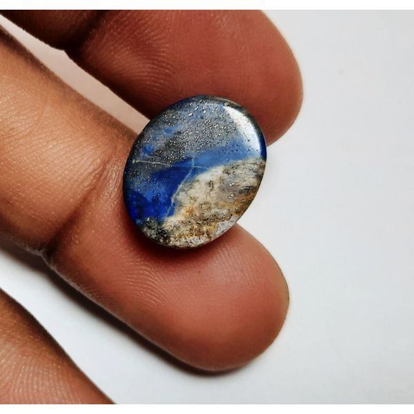 12.03 Carats Natural Blue Lapiz Lazuli 15.20 x 12.31 x 6.90 mm