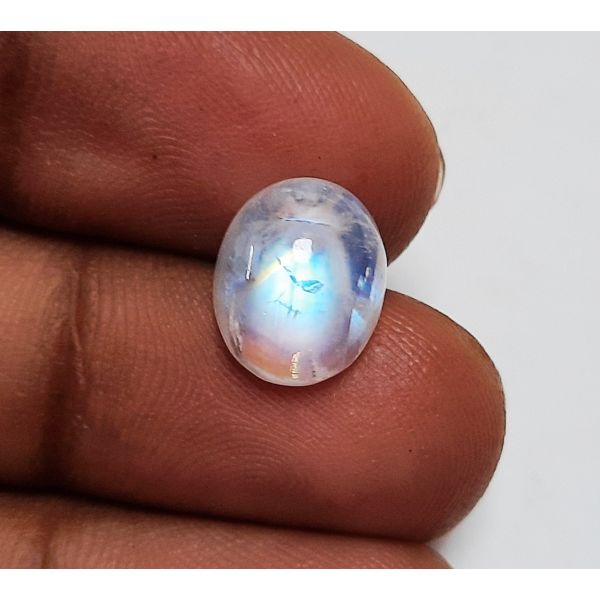 4.15 Carats Natural White Moonstone 11.00 x 9.15 x 5.60 mm