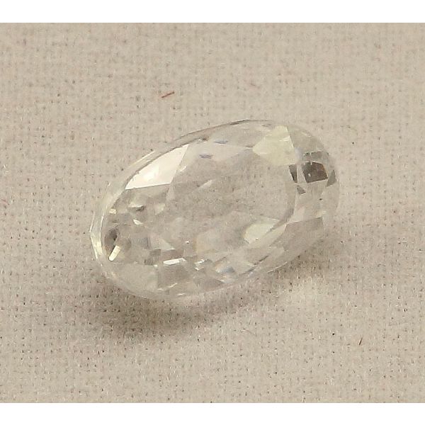 3.27 Carats Colorless Zircon Oval shape 9.60x5.70x4.80 mm