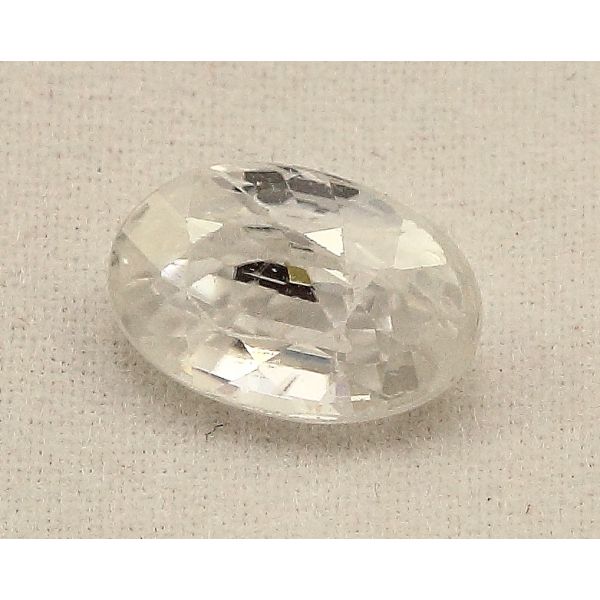 3.07 Carats Colorless Zircon Oval shape 9.80x6.40x4.50mm