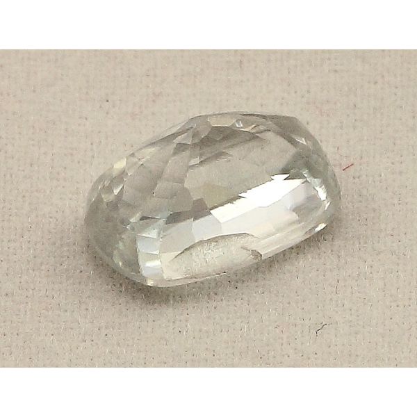 3.79 Carats Colorless Zircon Oval shape 9.90x6.05x5.40mm 