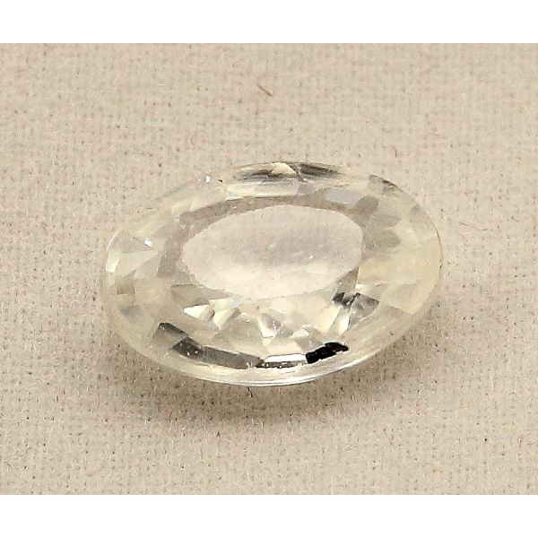 3.18 Carats Colorless Zircon Oval shape 10.40x7.35x3.60mm