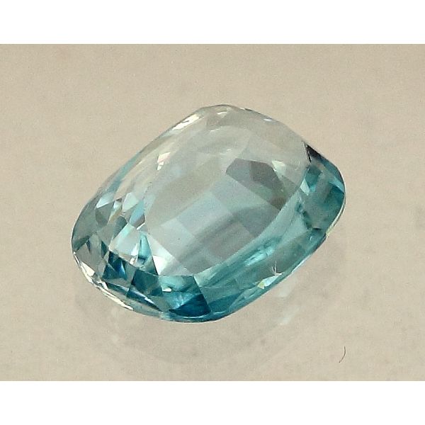 4.03 Carats Blue Zircon Oval shape 10.60x8.50x3.70mm