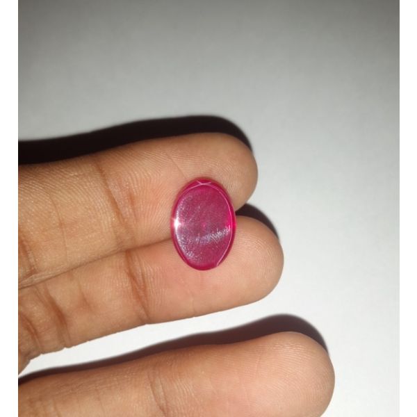 8.83 Carats Six Rays Star Ruby Oval Shaped 13.89x10.09x5.28 mm