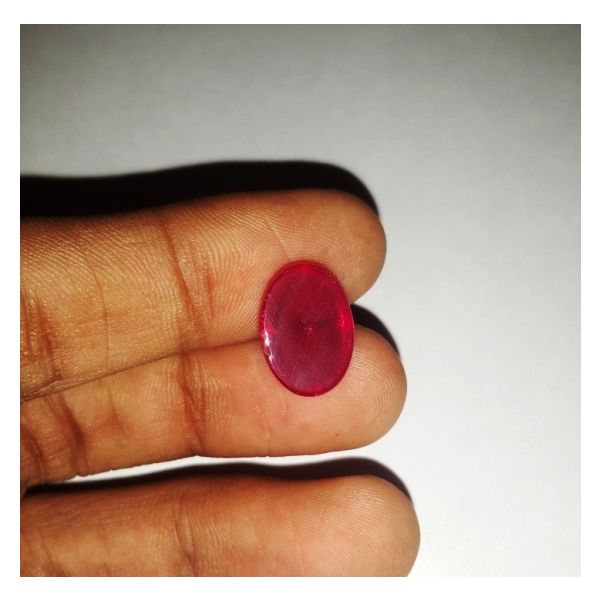 8.86 Carats Six Rays Star Ruby Oval Shaped 14.09x10.12x5.42 mm