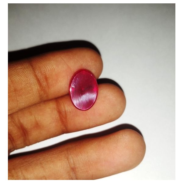 8.99 Carats Six Rays Star Ruby Oval Shaped 14.05x10.17x5.47 mm