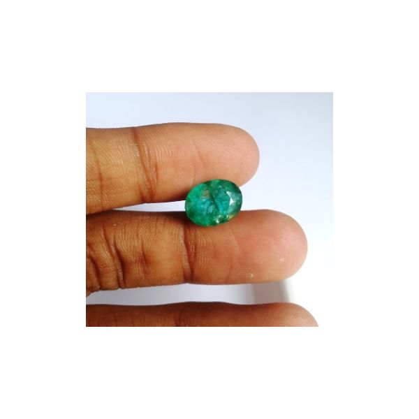 5.11 Carats Natural Zambian Emerald 11.95 x 9.13 x 6.66 mm