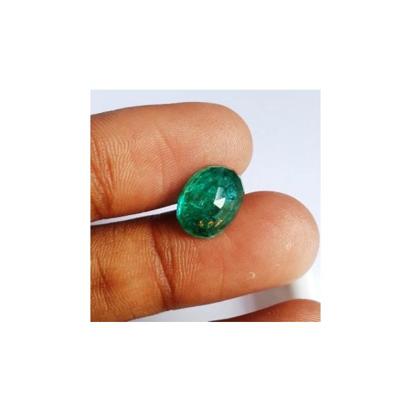 5.11 Carats Natural Zambian Emerald 11.95 x 9.13 x 6.66 mm