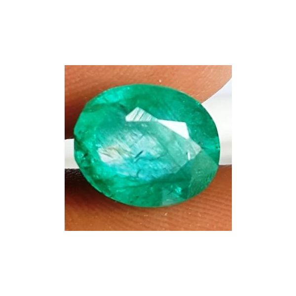 2.79 Carats Natural Zambian Emerald 9.80 x 5.31 x 7.85 mm