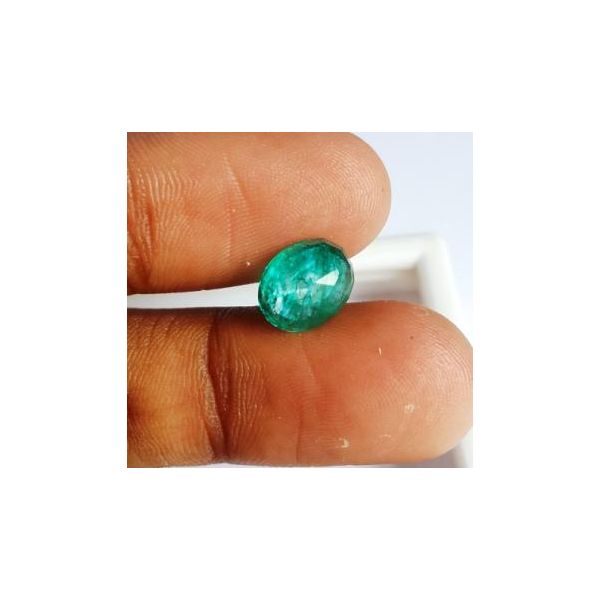 2.79 Carats Natural Zambian Emerald 9.80 x 5.31 x 7.85 mm