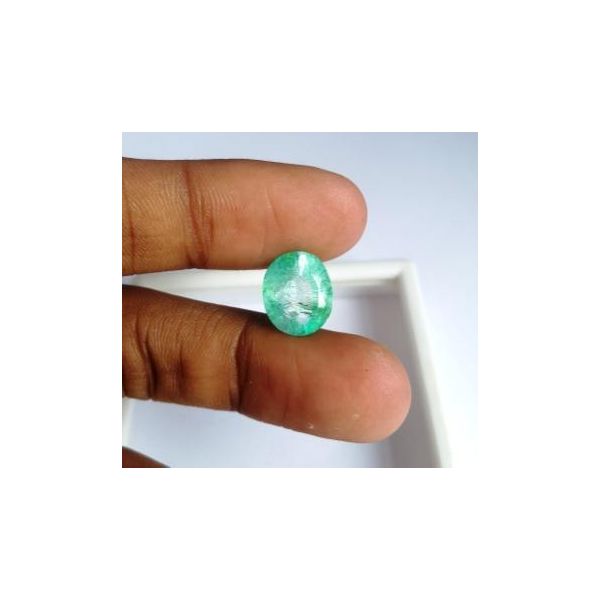 5.69 Carats NaturalColumbian Emerald 12.28 x 10.22 x 6.55 mm