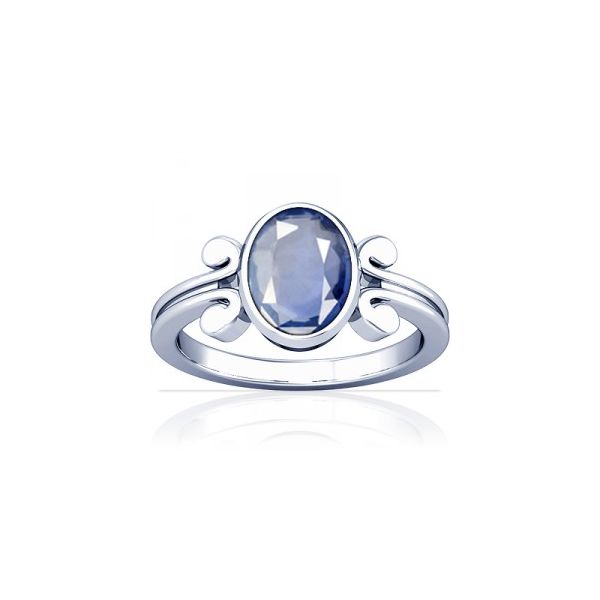 African Blue Sapphire Sterling Silver Ring - K10