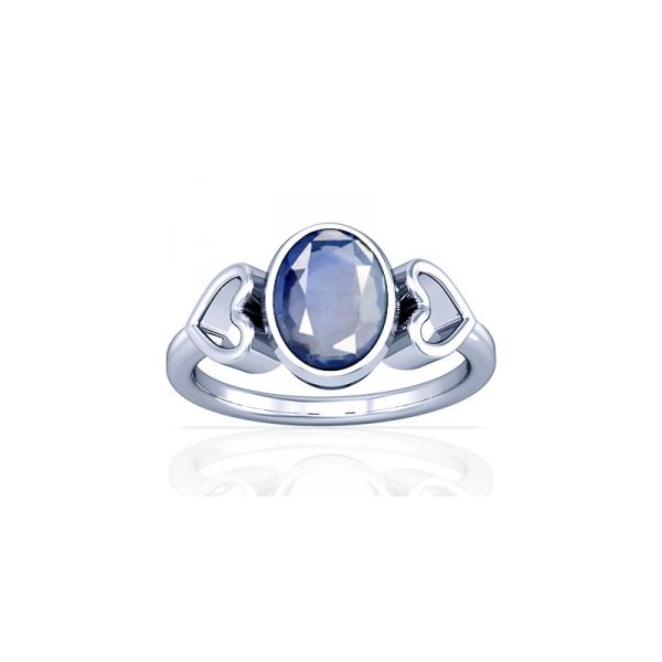 African Blue Sapphire Sterling Silver Ring - K12