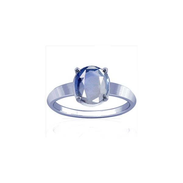 African Blue Sapphire Sterling Silver Ring - K14