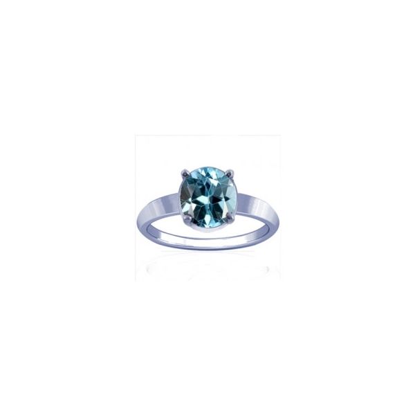 Blue Topaz Sterling Silver Ring - K18