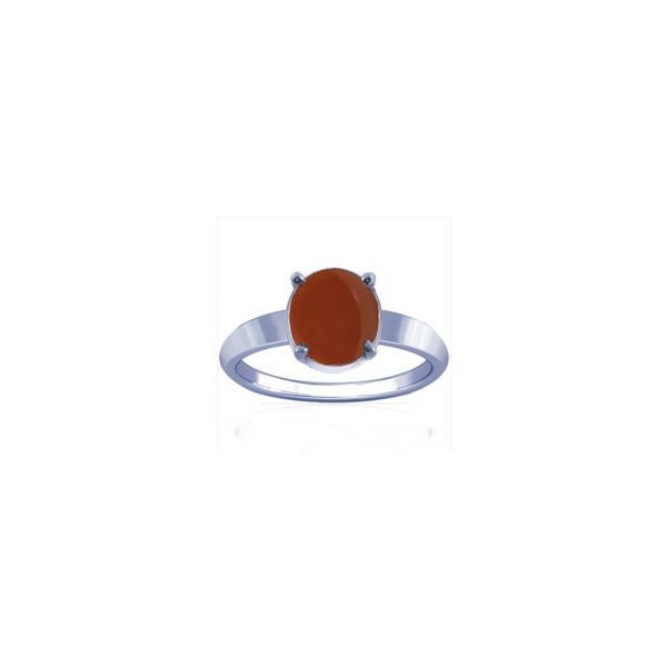 Natural Carnelian Sterling Silver Ring - K14