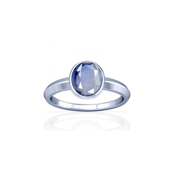 African Blue Sapphire Sterling Silver Ring - K1